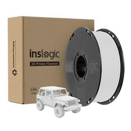 Inslogic Matte PLA Pro 1.75mm 1kg White / Biały