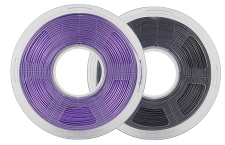 SUNLU SILK PLA+ 1.75mm 1kg DUAL Color Black Purple, multi, wielokolorowy, jedwabisty