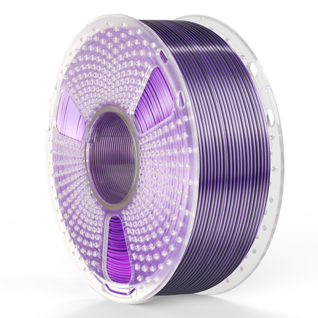 SUNLU SILK PLA+ 1.75mm 1kg DUAL Color Black Purple, multi, wielokolorowy, jedwabisty