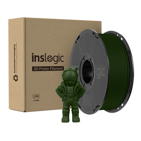 Inslogic High-Speed PLA Pro 1.75mm 1kg Olive Green / Zielony, oliwkowy
