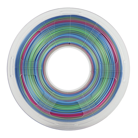 SUNLU PLA+ SILK 1.75mm 1kg SILK RAINBOW 06 - jedwabny, tęczowy, wielokolorowy