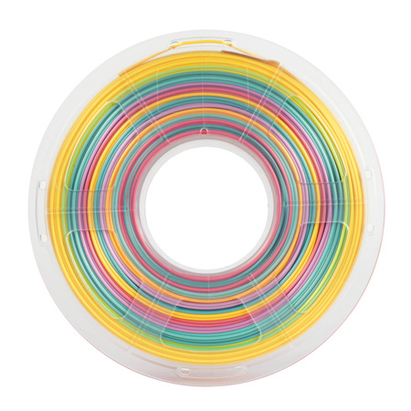 SUNLU PLA+ SILK 1.75mm 1kg SILK RAINBOW 01 - jedwabny, tęczowy, wielokolorowy