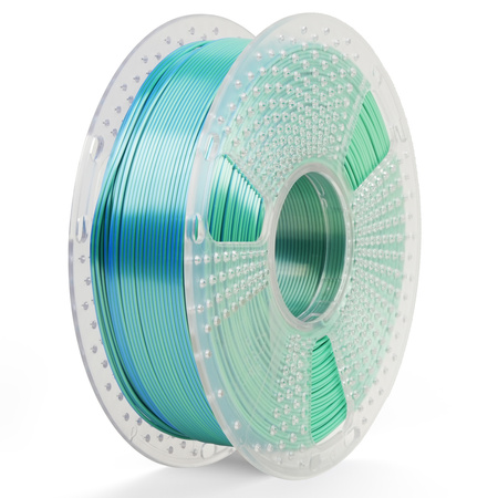 SUNLU SILK PLA+ 1.75mm 1kg DUAL Color Blue Green, multi, wielokolorowy, jedwabisty