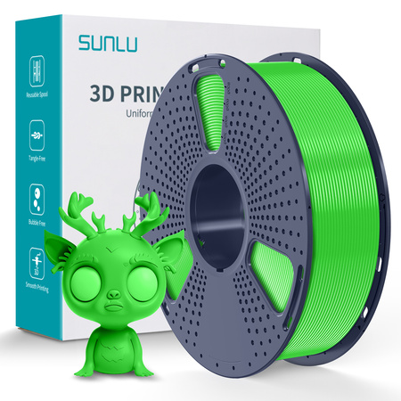 SUNLU PLA+ 1.75mm 1kg Green / Zielony