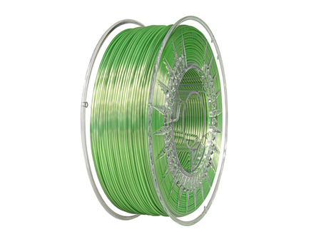 Wkład PLA SILK 5m - Devil Design SILK 1.75mm Bright Green / Jasnozielony