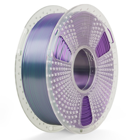 SUNLU SILK PLA+ 1.75mm 1kg DUAL Color Green Purple, multi, wielokolorowy, jedwabisty