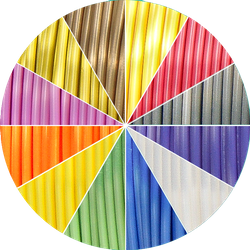 Wkład PLA SILK 12x5m - Devil Design SILK 1.75mm 12 kolorów po 5m = 60m