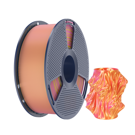 SUNLU SILK PLA+ 1.75mm 1kg DUAL Color Pink Gold, multi, wielokolorowy, jedwabisty