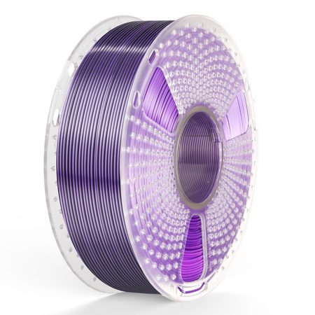 SUNLU SILK PLA+ 1.75mm 1kg DUAL Color Black Purple, multi, wielokolorowy, jedwabisty