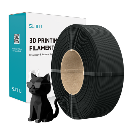 SUNLU PLA Classic (HS Matte) refill 1.75mm 1kg Black / czarny