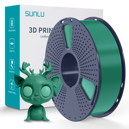 SUNLU PLA+ 1.75mm 1kg Grass Green / Zielony trawiasty