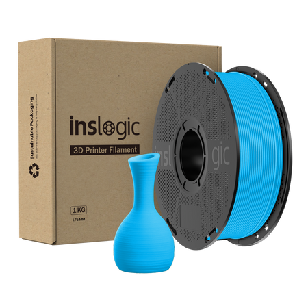 Inslogic PLA Pro 1.75mm 1kg Cyan / Cyjan, niebieski