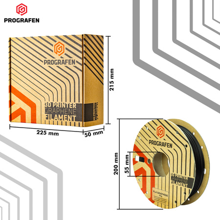 PROGRAFEN PLA Graphene 1.75mm 500g Black