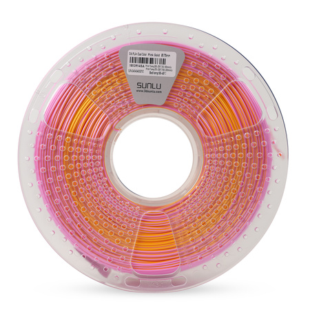 SUNLU SILK PLA+ 1.75mm 1kg DUAL Color Pink Gold, multi, wielokolorowy, jedwabisty