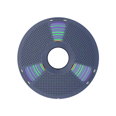 SUNLU SILK PLA+ 1.75mm 1kg DUAL Color Green Purple, multi, wielokolorowy, jedwabisty