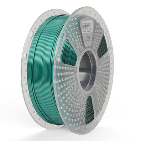 SUNLU SILK PLA+ 1.75mm 1kg DUAL Color Black Green, multi, wielokolorowy, jedwabisty