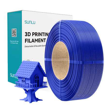 SUNLU PLA+ 2.0 Refill 1.75mm 1kg Klein Blue / Niebieski