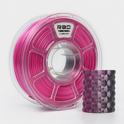R3D PLA Magic SILK 1.75mm 1kg DUAL Color Black Rose Red , multi, wielokolorowy, jedwabisty
