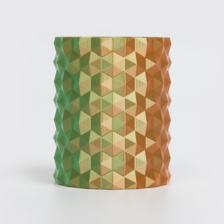 R3D PLA Magic SILK 1.75mm 1kg DUAL Color Green Orange , multi, wielokolorowy, jedwabisty