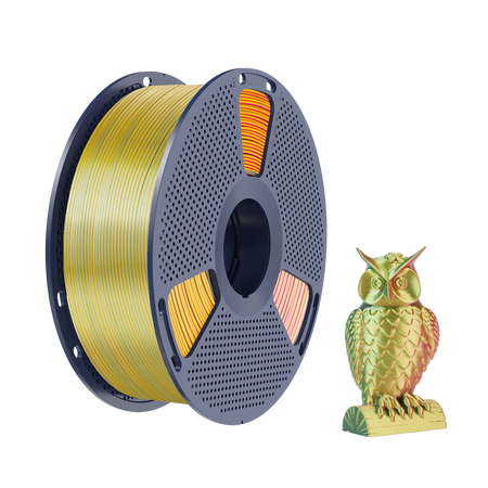 SUNLU SILK PLA+ 1.75mm 1kg TRI Color Red Yellow Blue, multi, wielokolorowy, jedwabisty