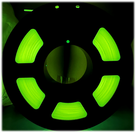 Wkład PLA GLOW 5m - SUNLU PLA 1.75mm Glow In the Dark Yellow / żółty, świecący