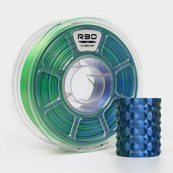 R3D PLA Magic SILK 1.75mm 1kg Tri-Color Blue Green Gold , multi, wielokolorowy, jedwabisty