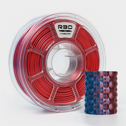 R3D PLA Magic SILK 1.75mm 1kg DUAL Color Blue Red, multi, wielokolorowy, jedwabisty