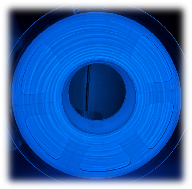 Wkład PLA GLOW 5m - SUNLU PLA 1.75mm Glow In the Dark White to Blue / biały do niebieskiego, świecący