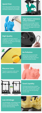 SUNLU PLA META 1.75mm 1kg Black / Czarny