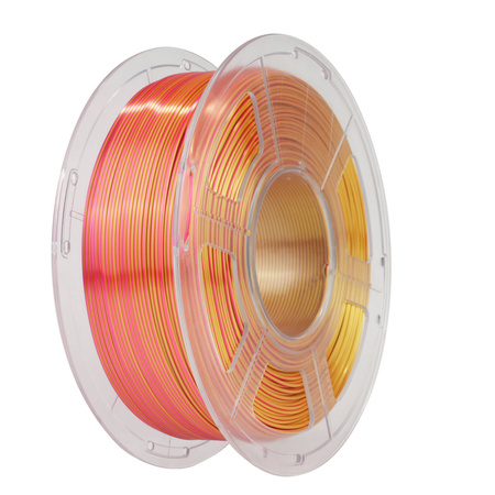 SUNLU SILK PLA+ 1.75mm 1kg DUAL Color Red Gold, multi, wielokolorowy, jedwabisty