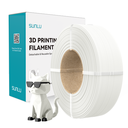 SUNLU PLA Classic (HS Matte) refill 1.75mm 1kg White / biały