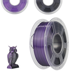 SUNLU SILK PLA+ 1.75mm 1kg DUAL Color Black Purple, multi, wielokolorowy, jedwabisty