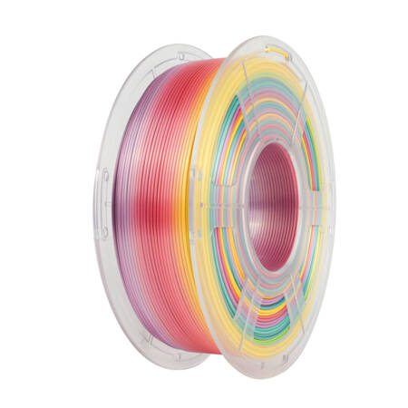 SUNLU PLA+ SILK 1.75mm 1kg SILK RAINBOW 01 - jedwabny, tęczowy, wielokolorowy