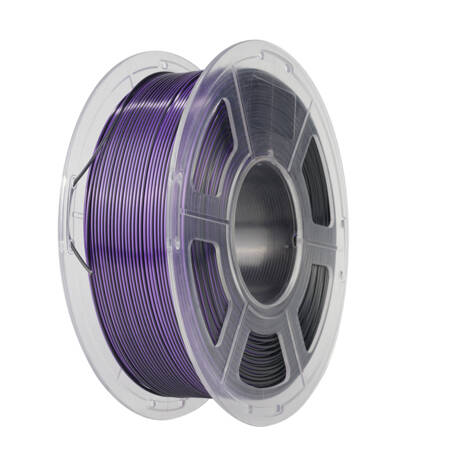 SUNLU SILK PLA+ 1.75mm 1kg DUAL Color Black Purple, multi, wielokolorowy, jedwabisty